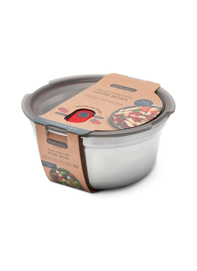 Microwave Safe Stainless Steel Food Bowl 950ml