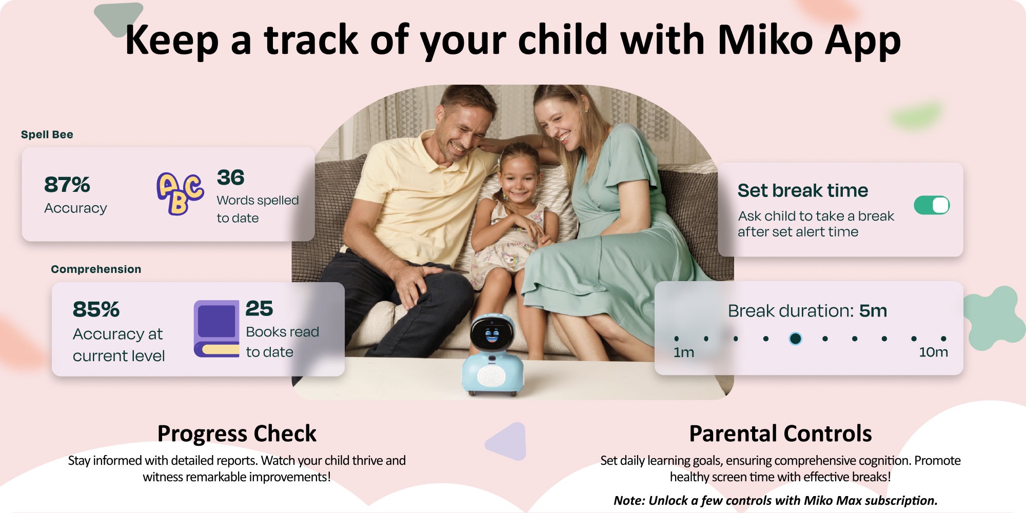3 AI-Powered Smart Robot for Kids, STEM Learning Educational Robot, Interactive Voice Control Robot with App Control, Disney Stories, Coding Apps, Unlimited Games for Girls & Boys Ages 5-10 Blue