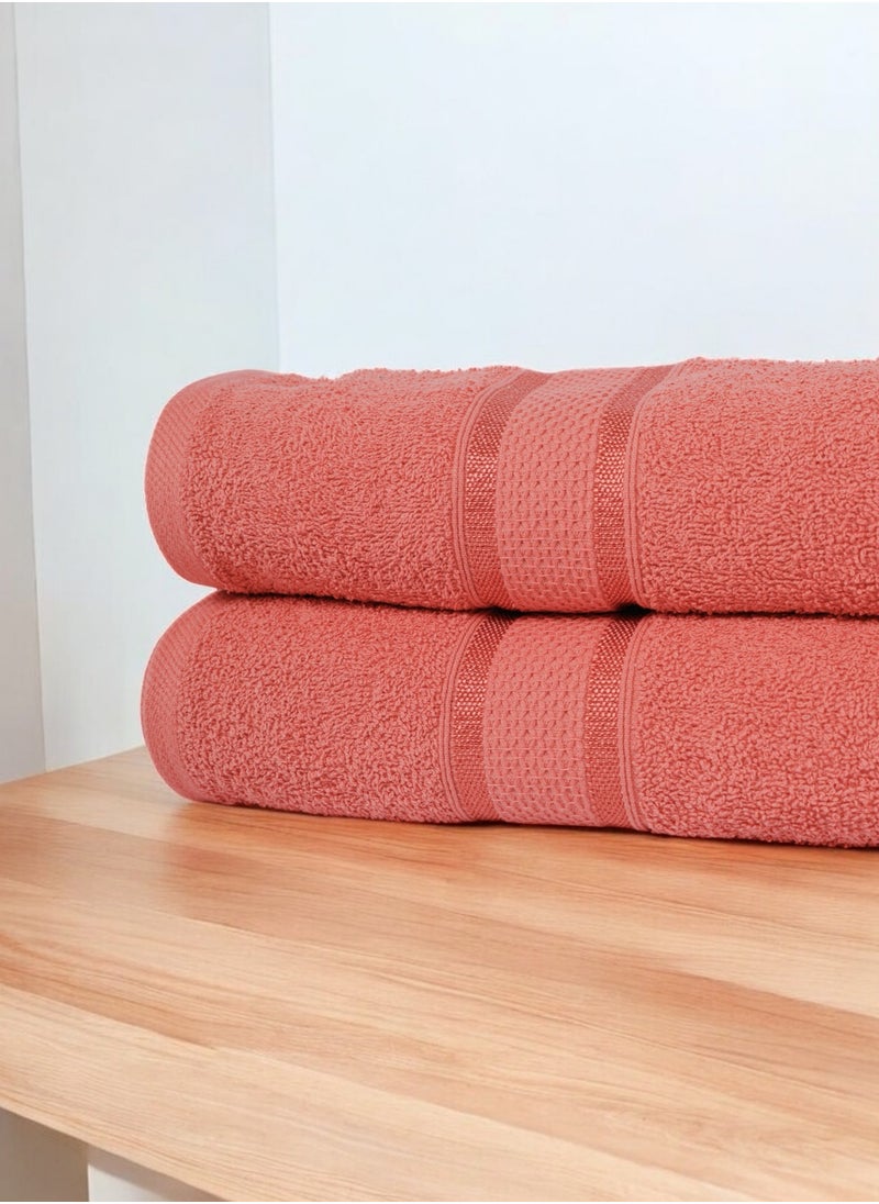 Pack of 4 Bath Towel Ultra Soft 70Cm X 140Cm, 100% Cotton, 430 GSM Terry