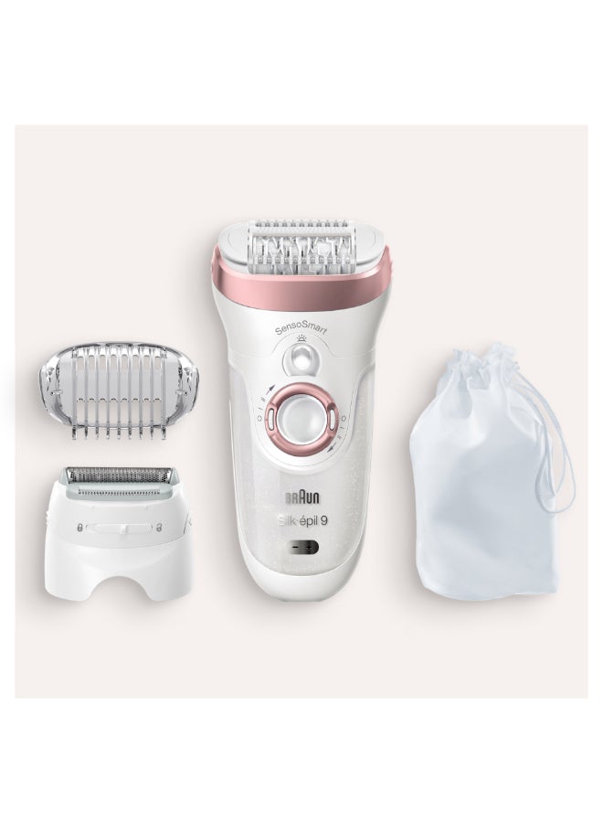 Epilator Silk-Épil 9 Skinspa, 9720 White/Pink