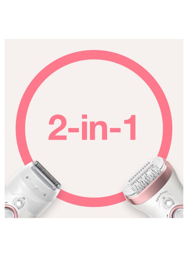 Epilator Silk-Épil 9 Skinspa, 9720 White/Pink