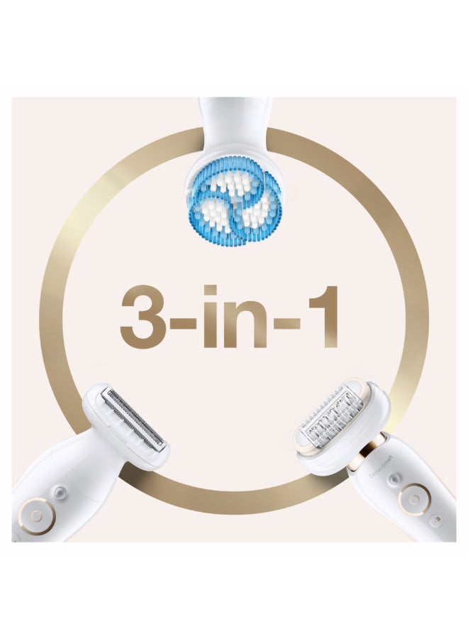 Silk-Epil 9 Flex Beauty Set, Ses 9010 3D, White White