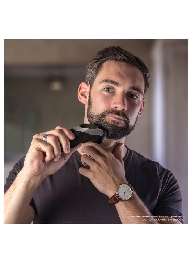 Wahl Haircut & Beard Grooming Kit, Rechargeable Hair Clipper, 12 Comb Attachments, Detachable And Rinsable Blades, 09639-827 Black