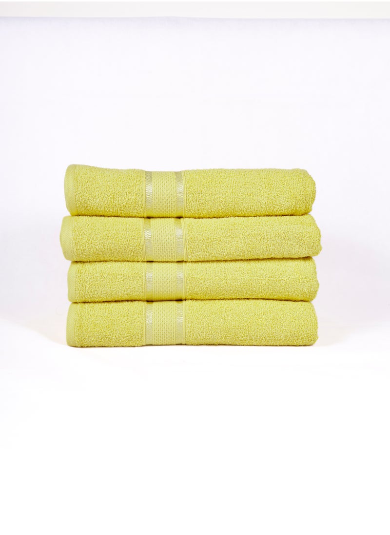 Pack of 4 Bath Towel Ultra Soft 70 x 140 Cm, 100% Cotton 430GSM Terry