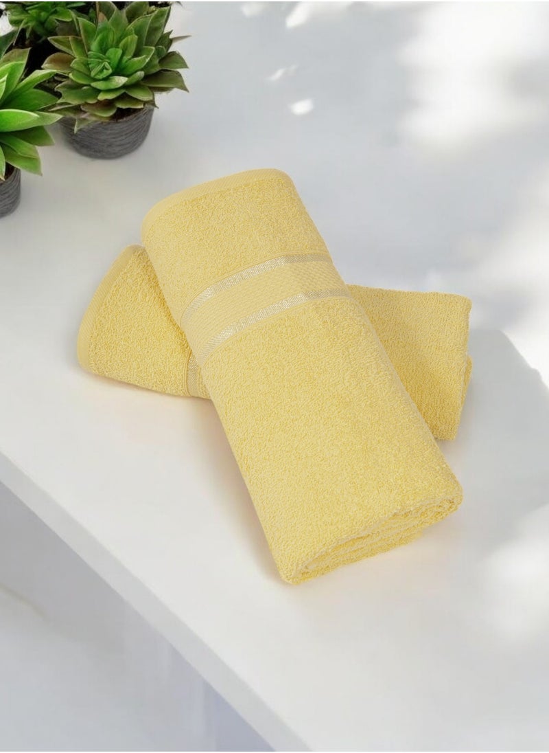 Pack of 4 Bath Towel Ultra Soft 70 x 140 Cm, 100% Cotton 430GSM Terry