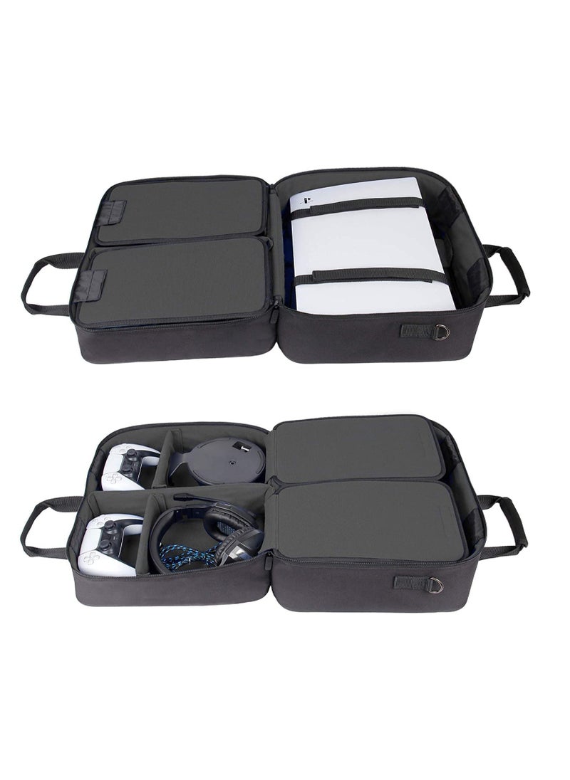 Travel Case Compatible with PS 5 slim and PS5 slim Digital Edition  (Black)