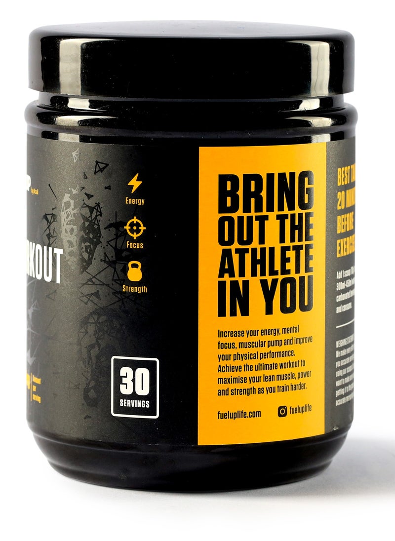 Pre Workout Fruit Punch Powder Increase Energy Muscle Pump and Anti Fatigue 300 Grams