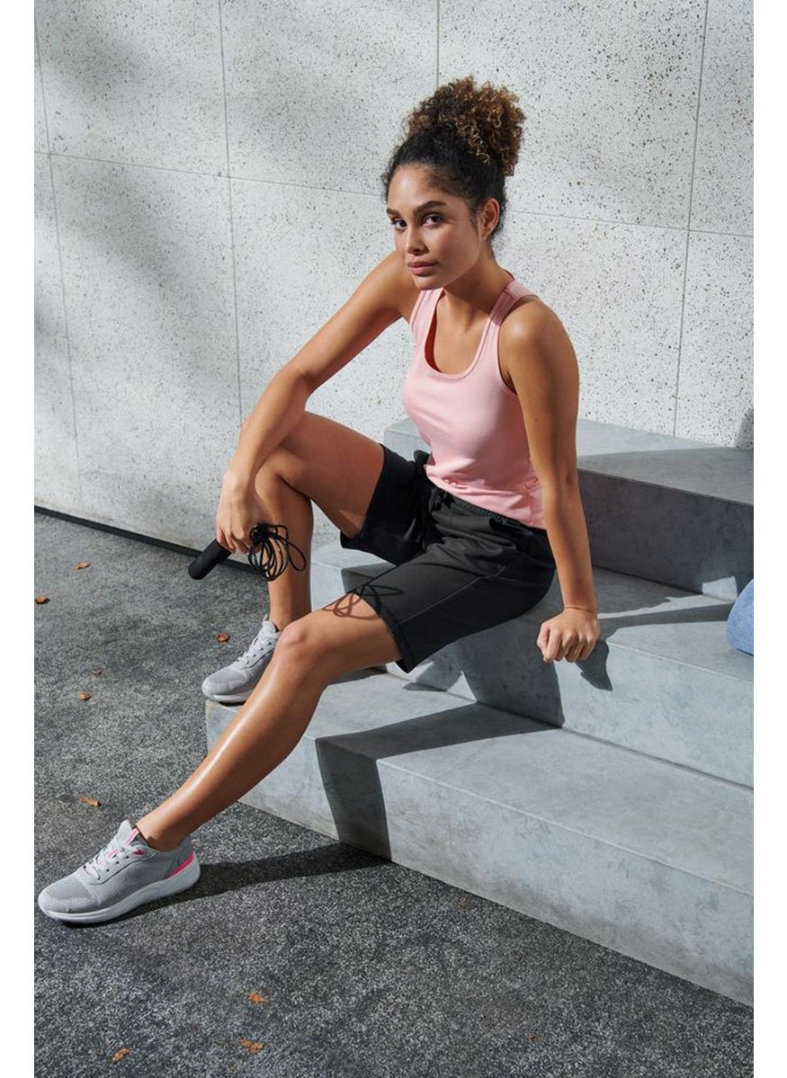 Women Sportwear Fit Plain Training Shorts, Charcoal