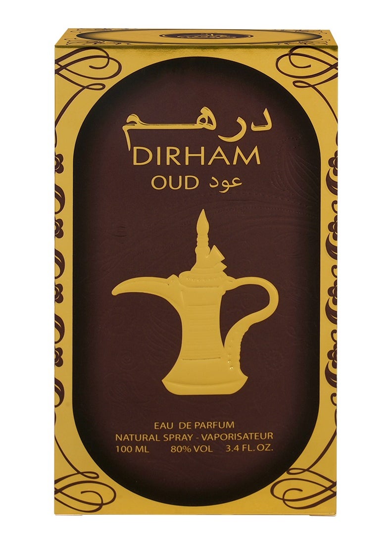 DIRHAM OUD Eau De Parfume For Men - 100ML, Long-Lasting Woody Spicy Fragrance
