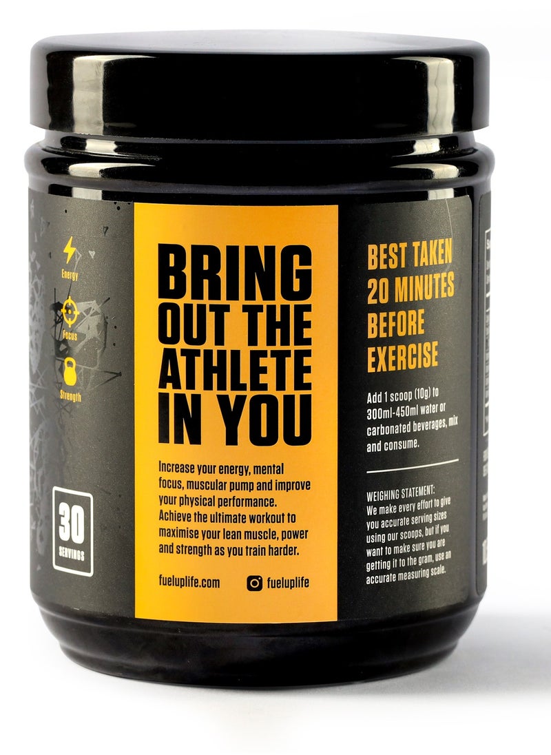 Pre Workout Green Apple Powder Increase Energy Muscle Pump and Anti Fatigue 300 Grams