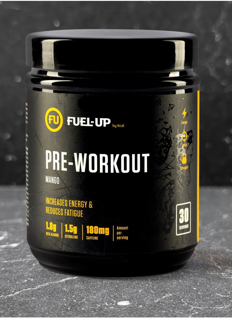 Pre Workout Mango Powder Increase Energy Muscle Pump and Anti Fatigue 300 Grams