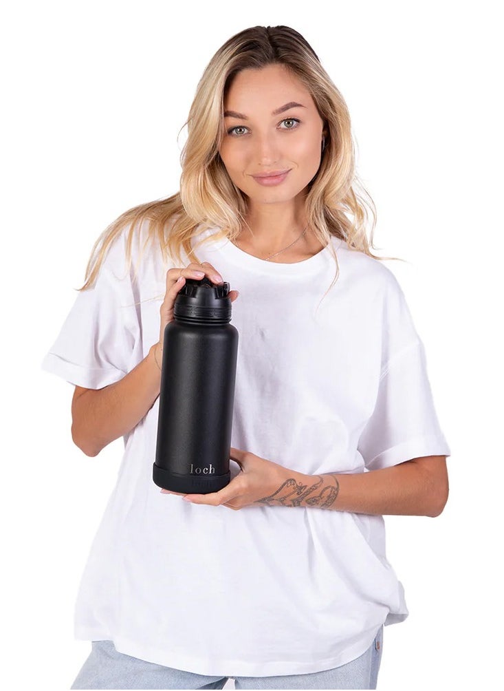 900ML Black Monochrome Bottle