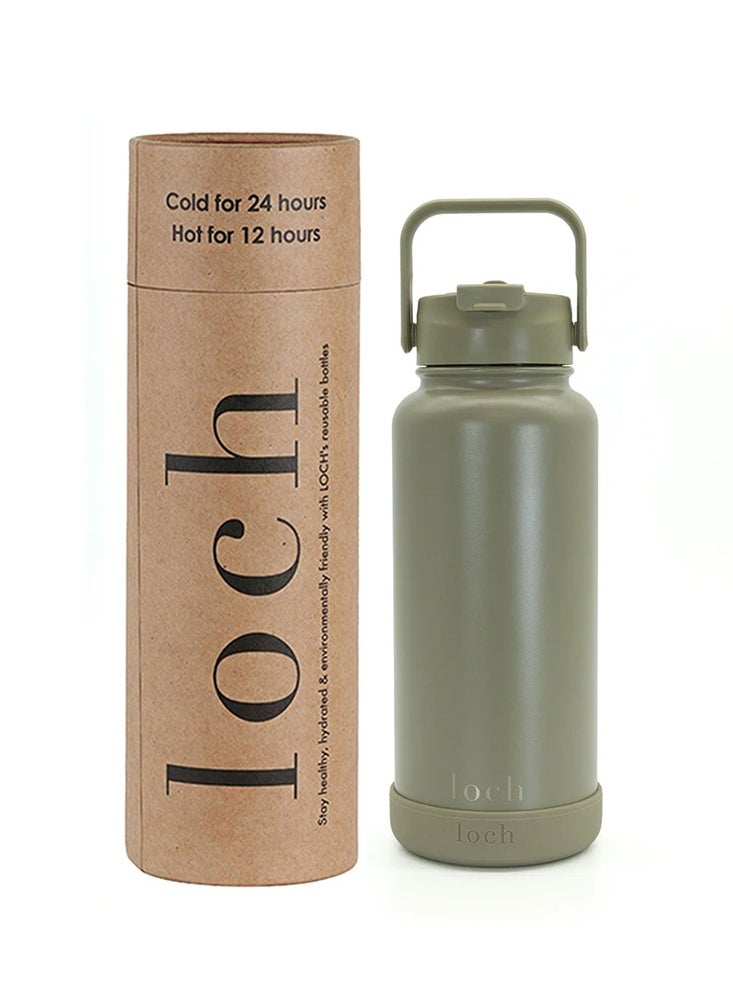 900ML Sage Green Monochrome Bottle