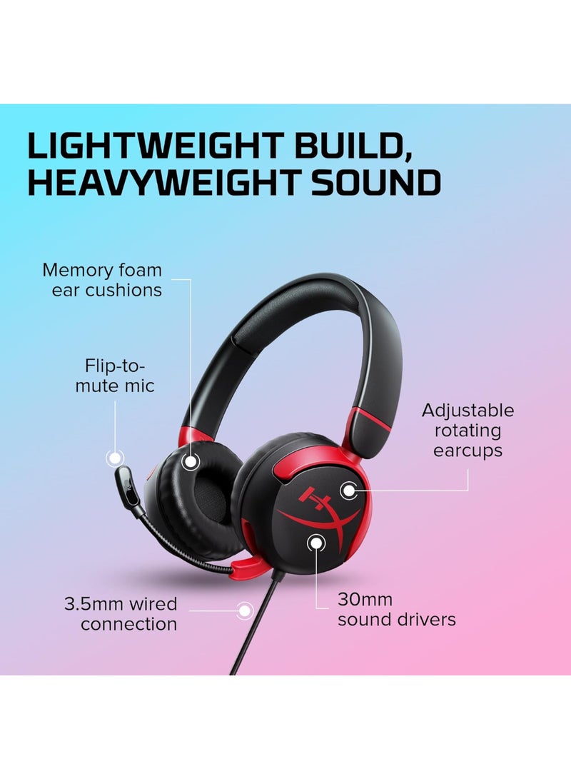 Cloud Mini Wired Headset - Black/Red