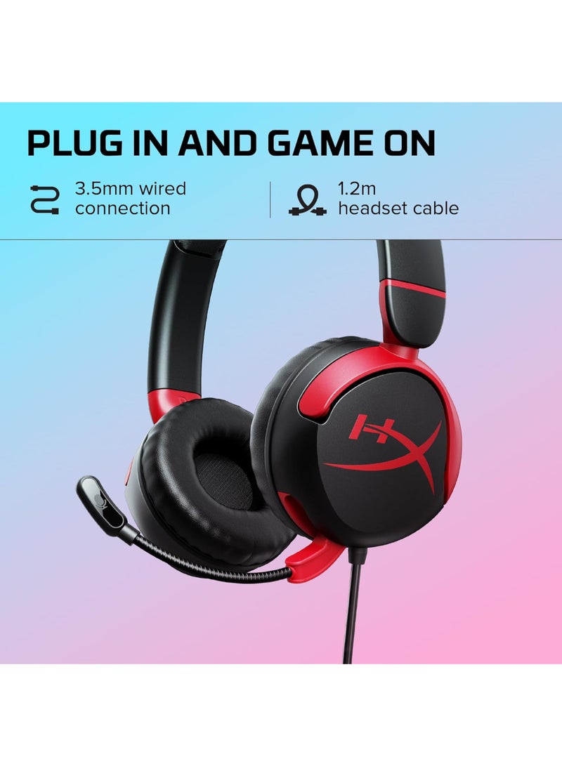 Cloud Mini Wired Headset - Black/Red