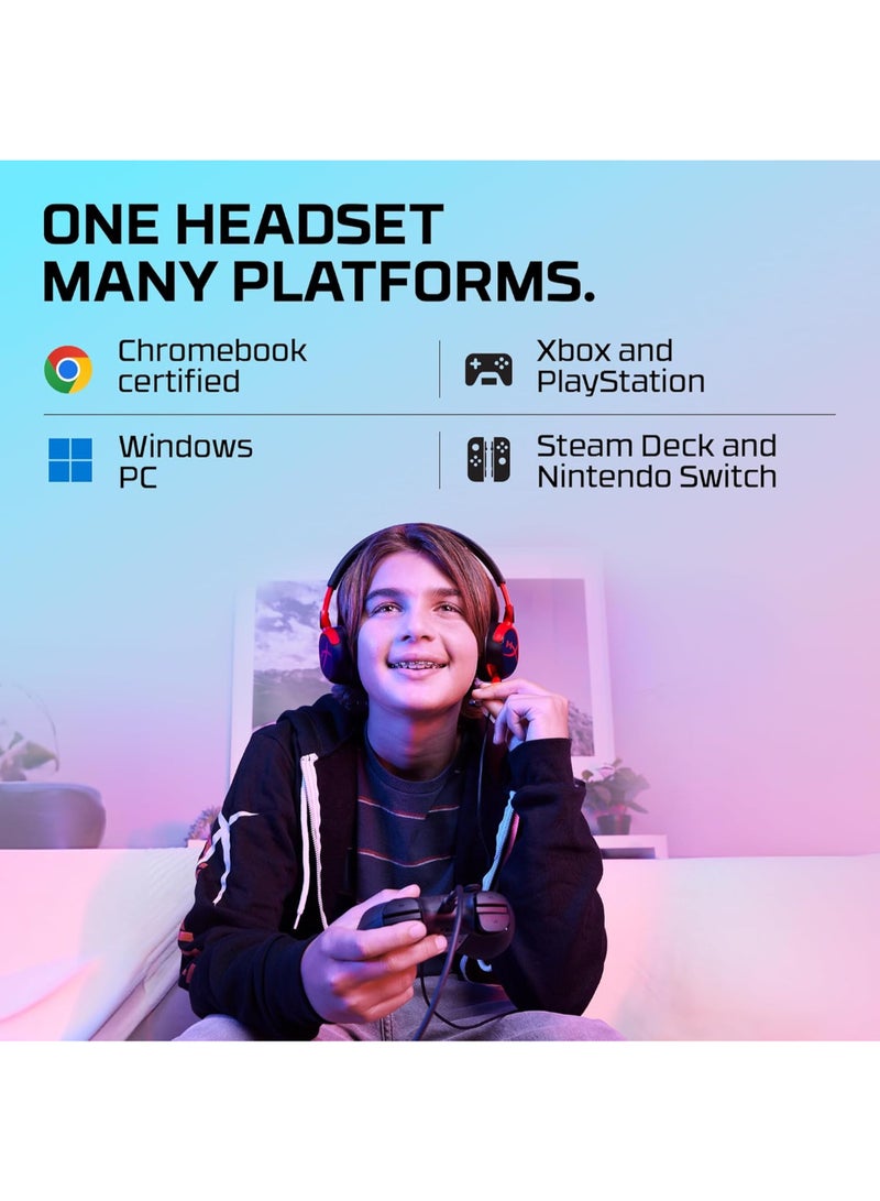 Cloud Mini Wired Headset - Black/Red