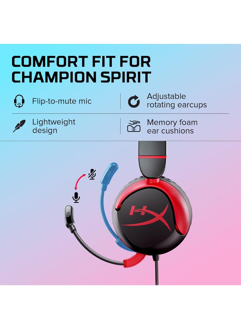 Cloud Mini Wired Headset - Black/Red