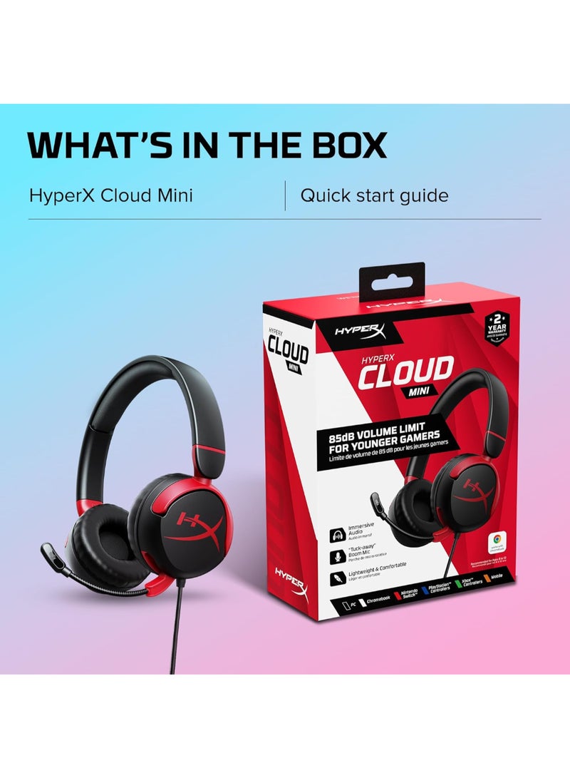 Cloud Mini Wired Headset - Black/Red