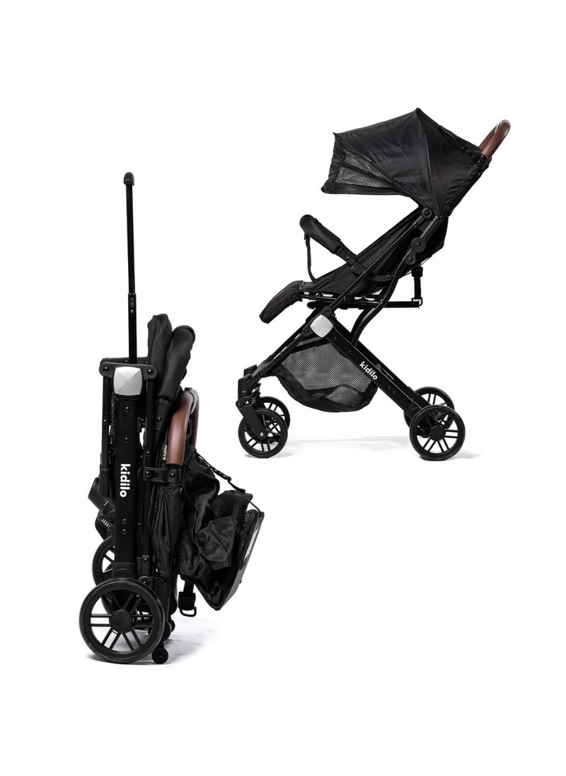 Premium Foldable Baby Stroller | Lightweight, Portable Design | Four-Wheel Stroller for Newborns and Infants