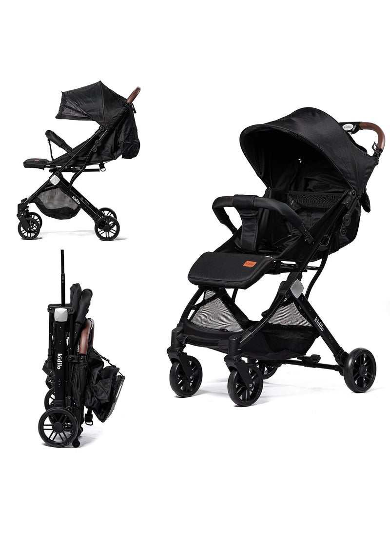 Premium Foldable Baby Stroller | Lightweight, Portable Design | Four-Wheel Stroller for Newborns and Infants