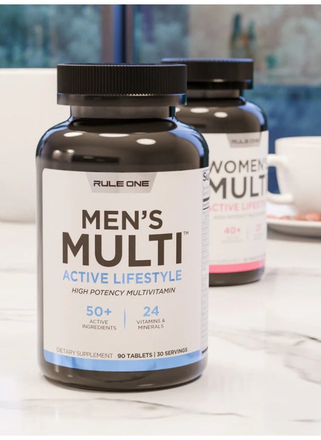 Ruleone, Men’s Train Daily, Multivitamin, 90 Tabs