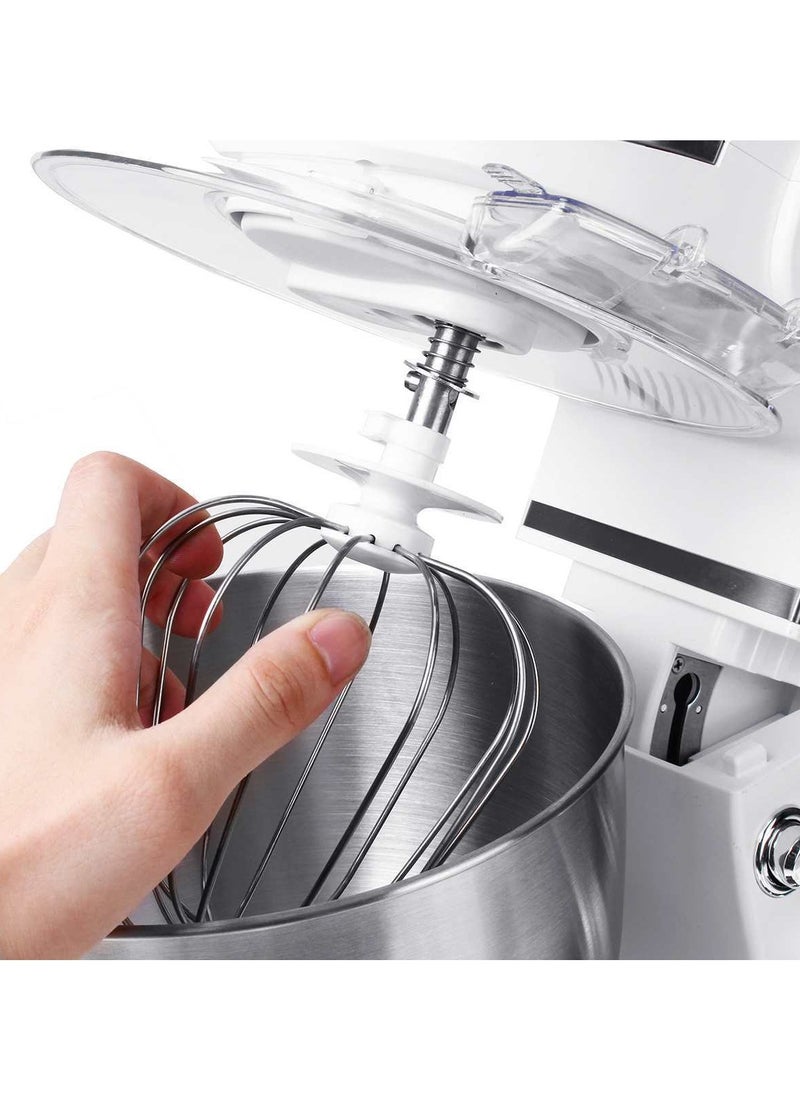 Stand Mixer, 5 liters, 1000 watts, Multi-function Kitchen Machine, with Lid Splash-Proof SC-206 White