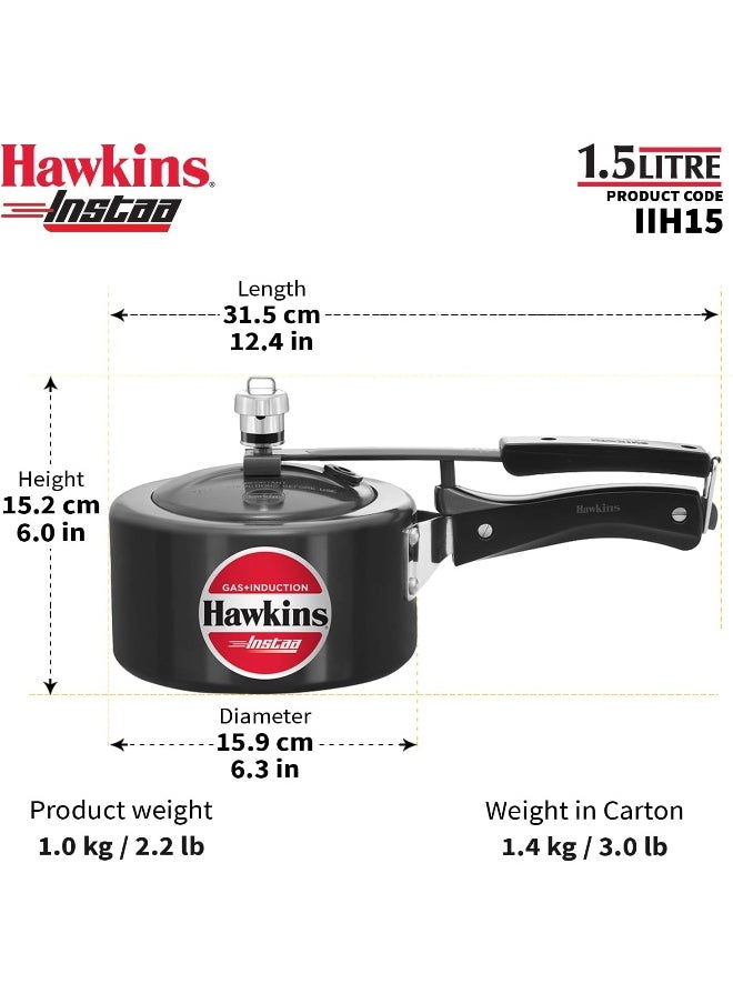 Hawkins Instaa Cooker 1.5 Ltr Ind.