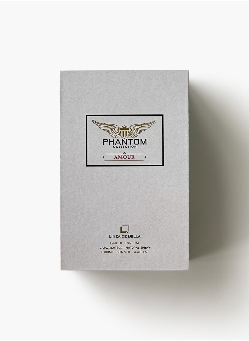 Phantom Collection Amour EDP 100ML – Luxury Perfume for Women with Floral & Musk Accents