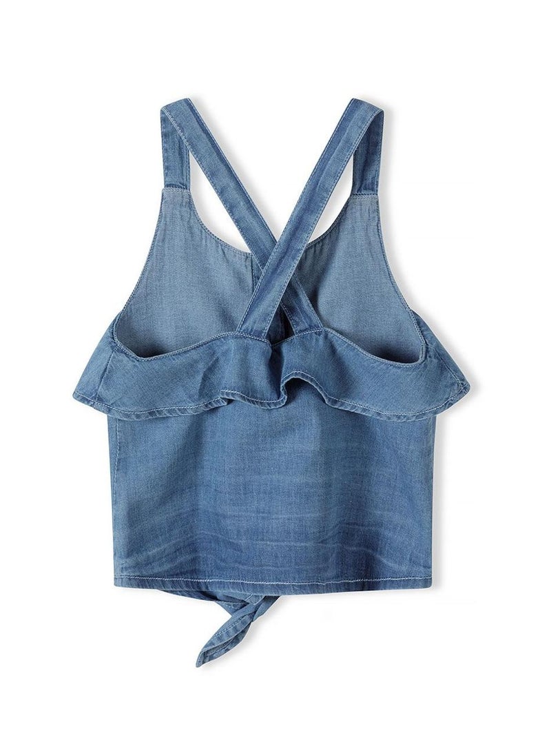 Kids Girls Chambray Top And Short Set