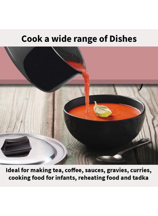 1.5 Liters Futura Hard Anodised Aluminium Saucepan With Lid,Induction Compatible,Silver