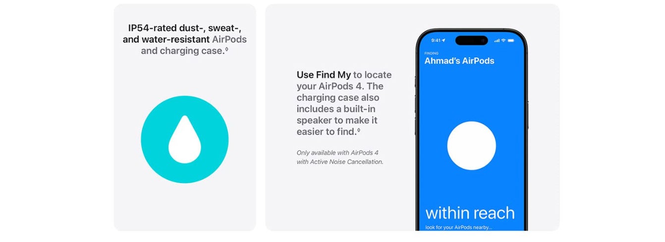 AirPods 4 Wireless Earbuds, Bluetooth Headphones, Personalized Spatial Audio, Sweat and Water Resistant, USB-C Charging Case, H2 Chip, Up to 30 Hours of Battery Life, Effortless Setup For IPhone White