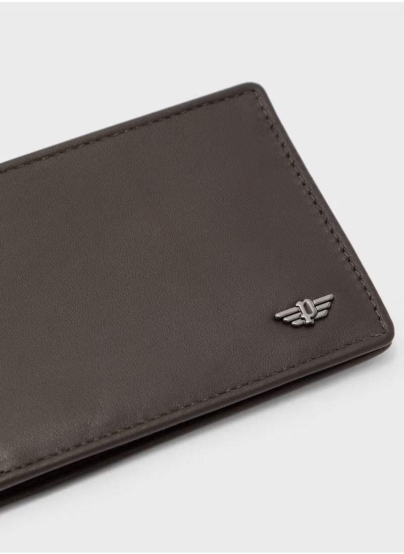 Nest Men's Wallet, Brown Genuine Textured Leather, Multiple Card Slots & Bill Compartment