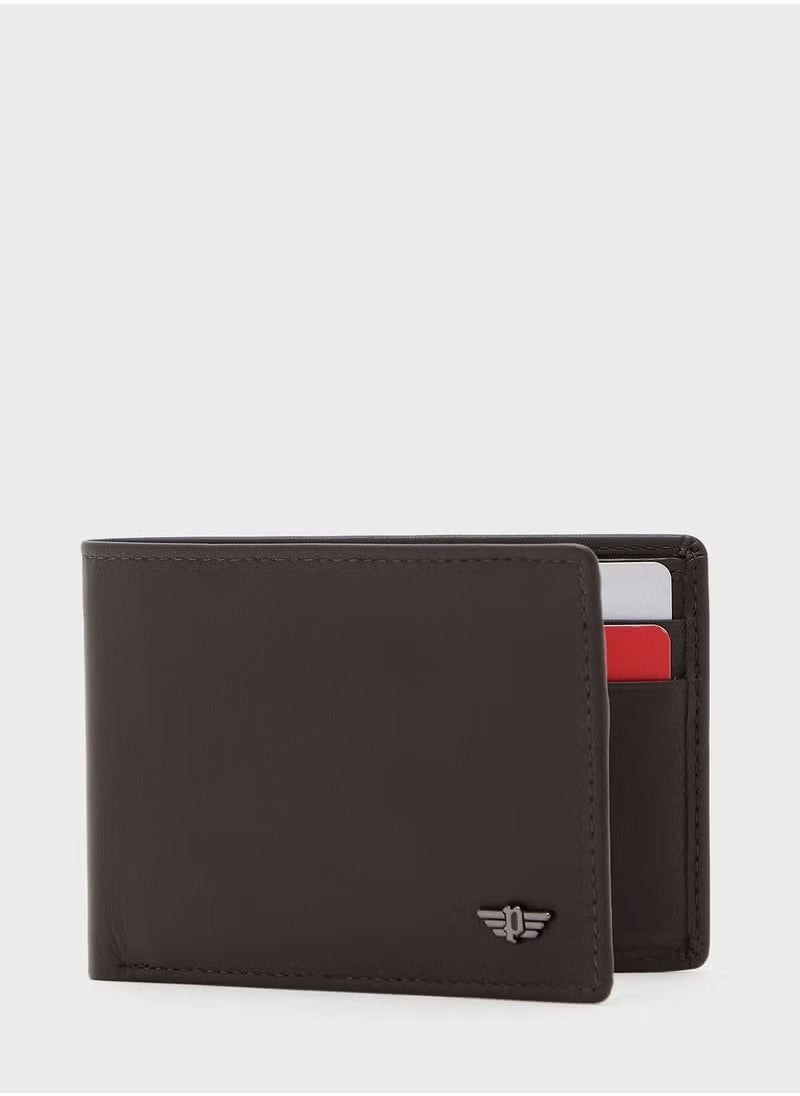 Nest Men's Wallet, Brown Genuine Textured Leather, Multiple Card Slots & Bill Compartment