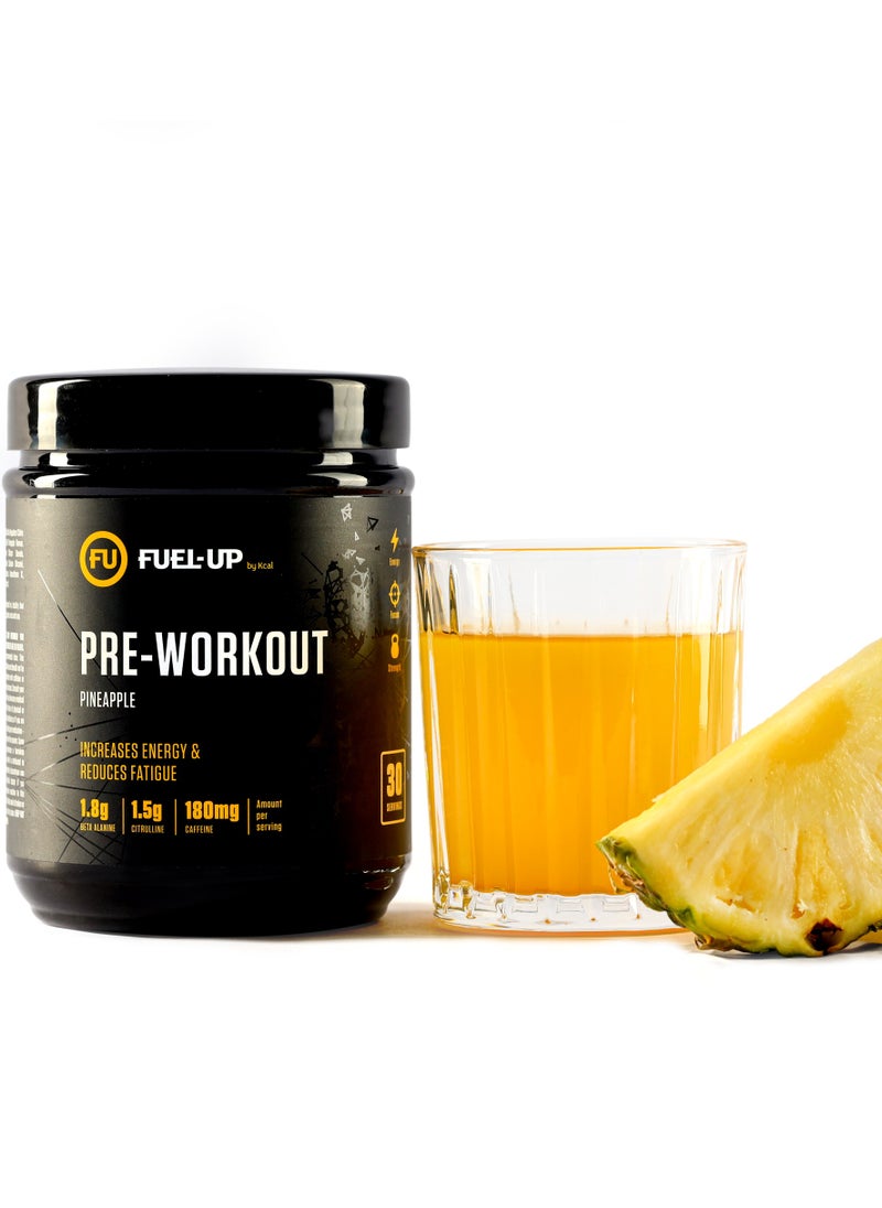 Pre Workout Pineapple Powder Increase Energy Muscle Pump and Anti Fatigue 300 Grams