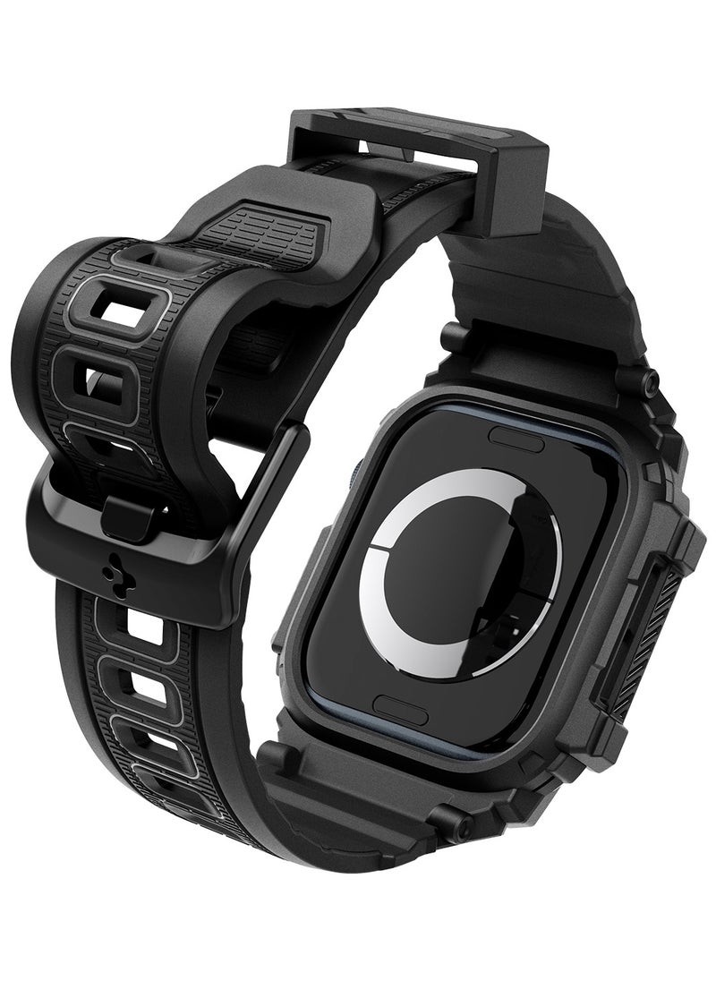 Rugged Armor Pro for Apple Watch Series 10 (42mm) Case with Band - Matte Black