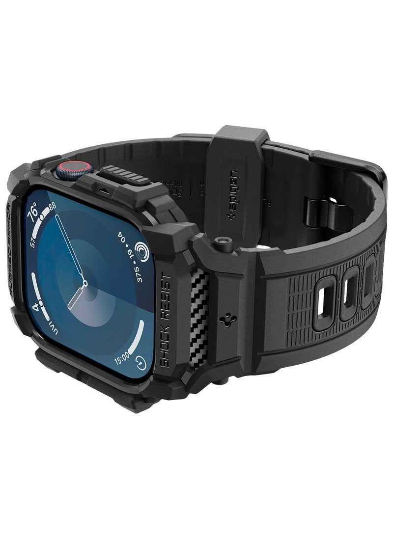 Rugged Armor Pro for Apple Watch Series 10 (42mm) Case with Band - Matte Black