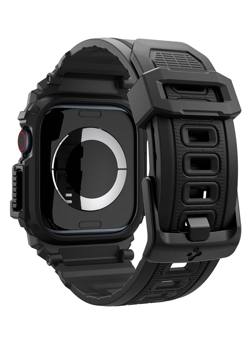 Rugged Armor Pro for Apple Watch Series 10 (42mm) Case with Band - Matte Black