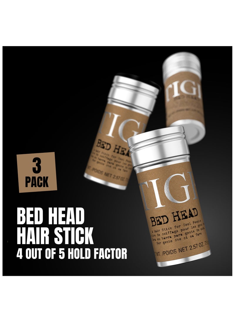 Men Hair Wax Stick For Cool People, For a Soft, Pliable Hold, Hair Styling Product With Beeswax - 3 Pack