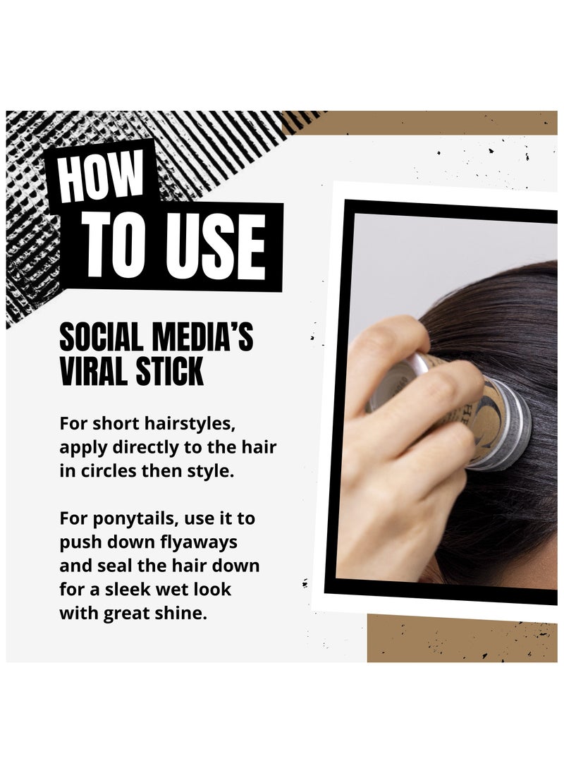Men Hair Wax Stick For Cool People, For a Soft, Pliable Hold, Hair Styling Product With Beeswax - 3 Pack
