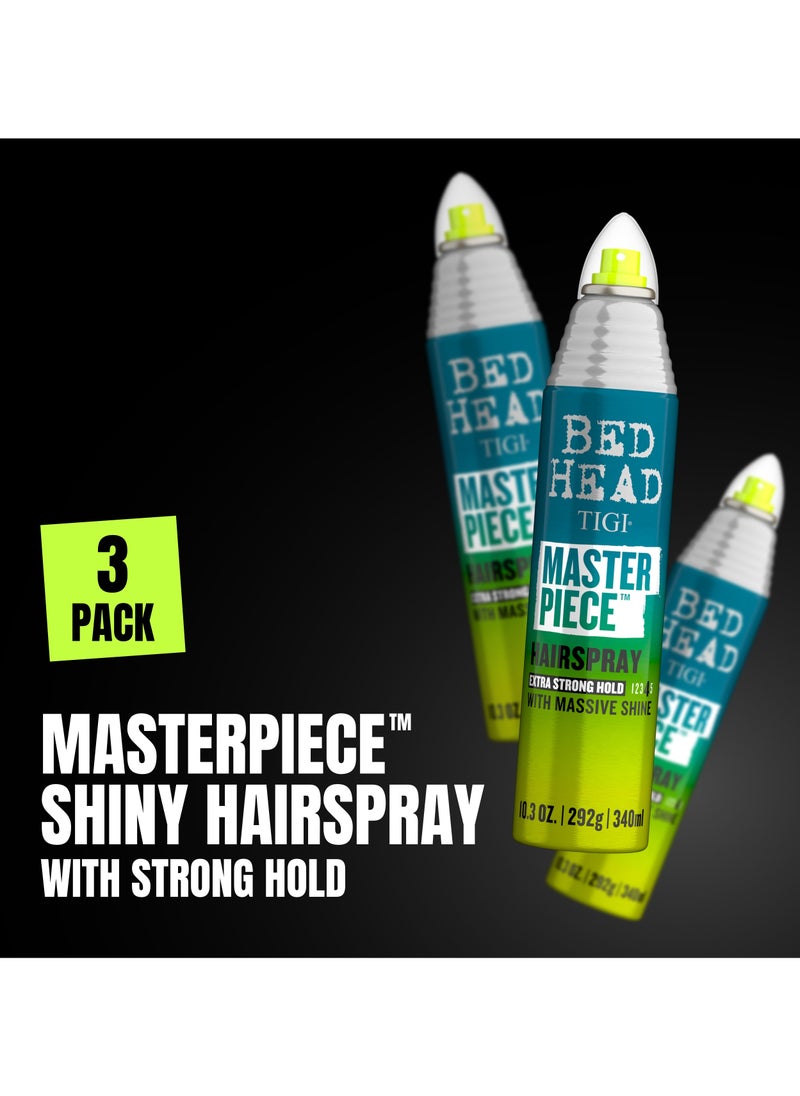 Masterpiece Hairpsray Extra Strong Hold with Massive Shine - 3 Pack