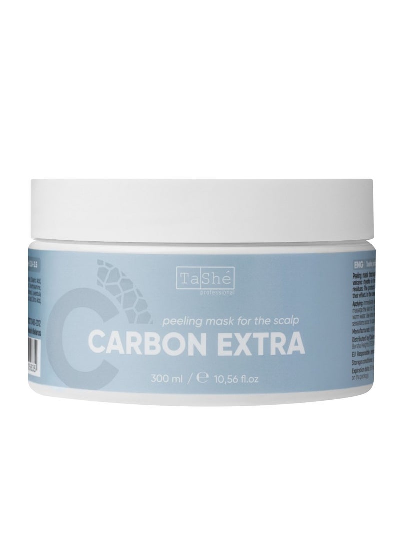 Cleansing Peeling Mask “CARBON EXTRA”. Effectively Cleanses The Scalp From Sebum And Impurities Without Drying Out The Scalp, 300 ml.
