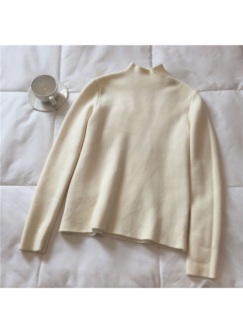 Winter Slim Fit Warm Knit Top Blue