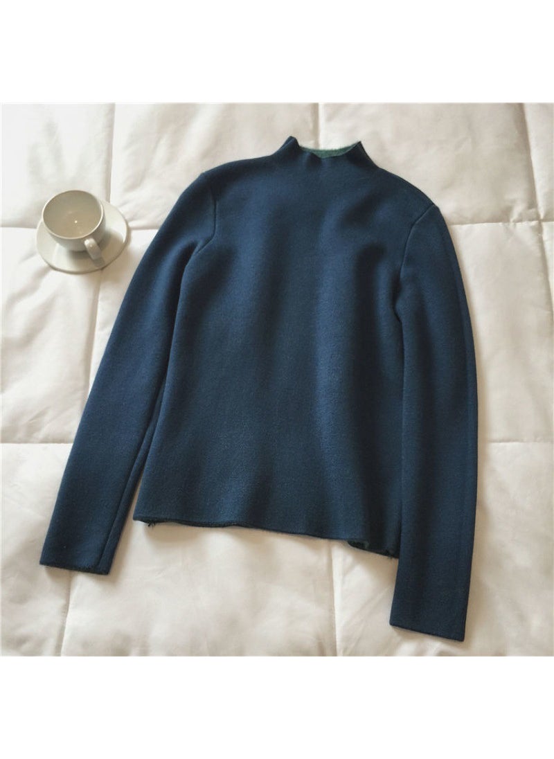 Winter Slim Fit Warm Knit Top Coffee