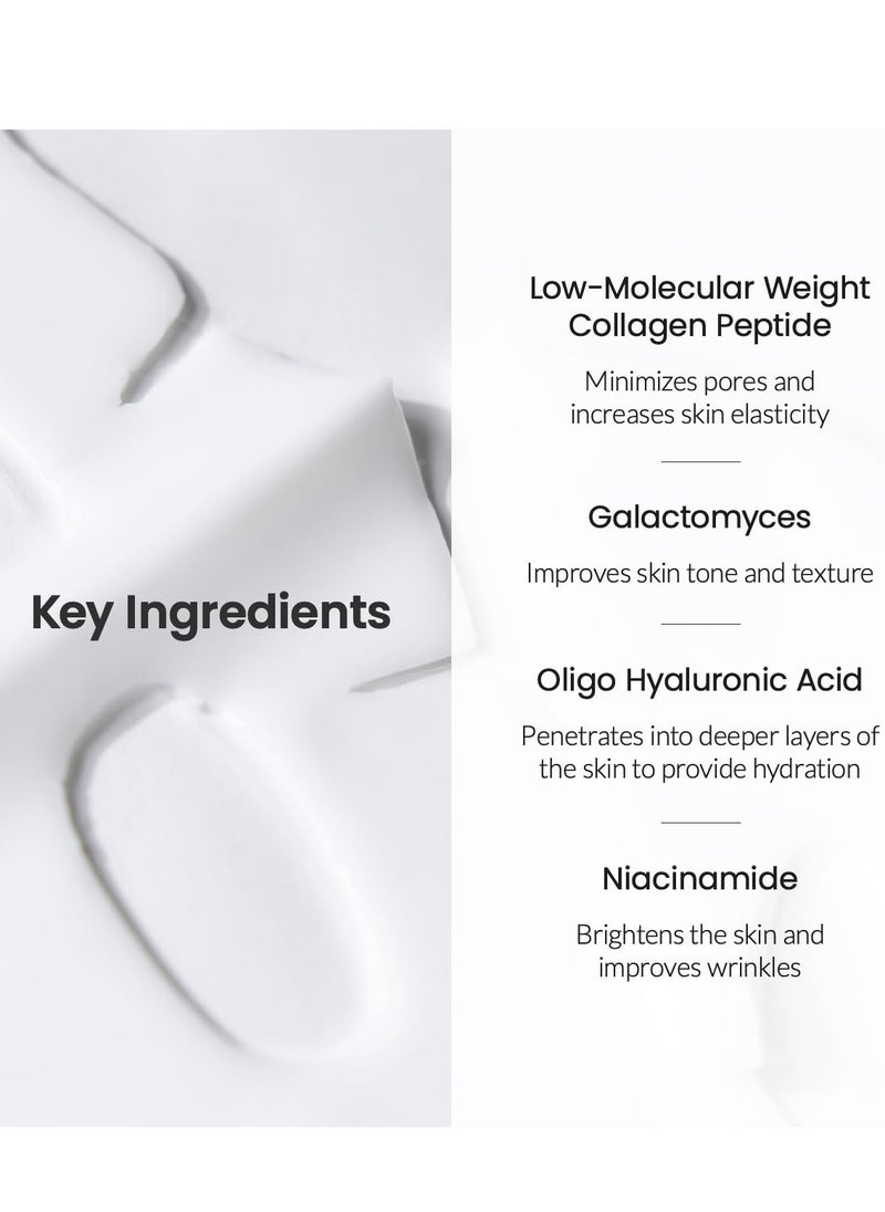 Bio-Collagen Real Deep Mask 4PCS Hydrating Overnight Hydrogel Mask Pore Minimizing Elasticity Improvement 34g