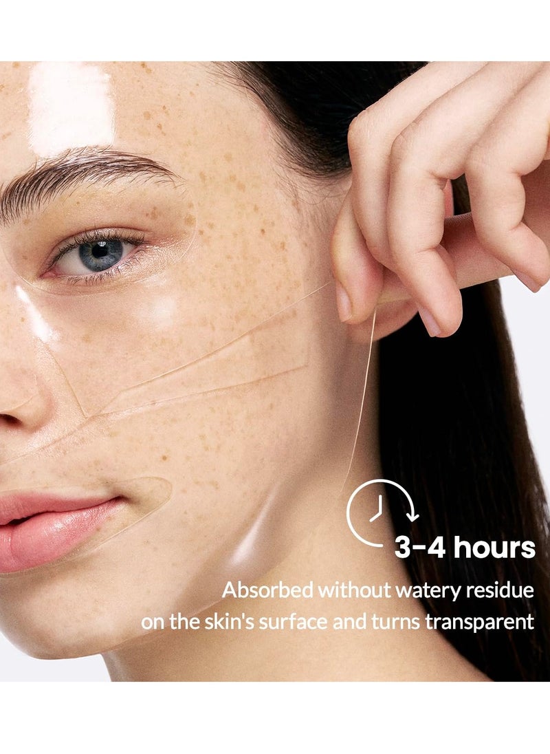 Bio-Collagen Real Deep Mask 4PCS Hydrating Overnight Hydrogel Mask Pore Minimizing Elasticity Improvement 34g