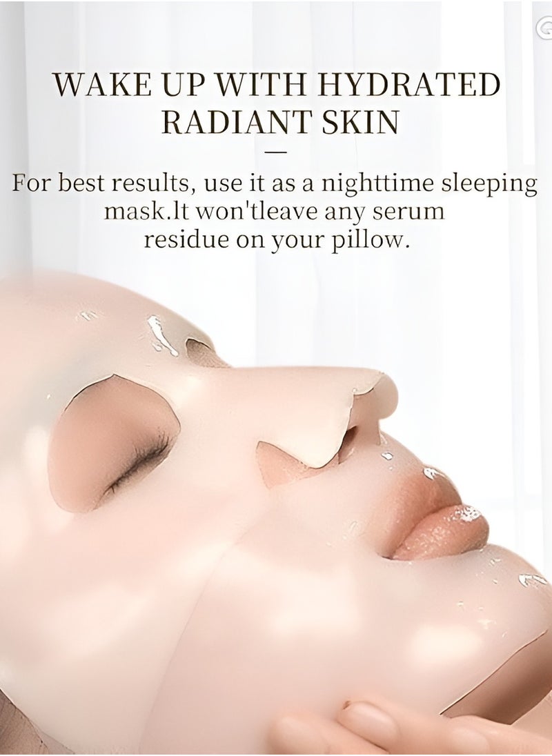 Bio-Collagen Real Deep Mask 4PCS Hydrating Overnight Hydrogel Mask Pore Minimizing Elasticity Improvement 34g