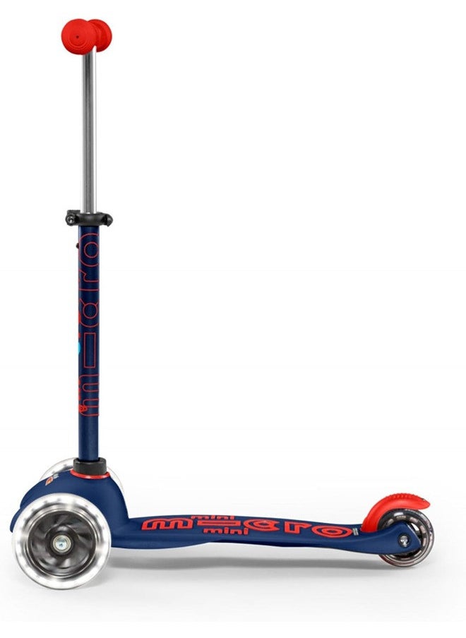 Micro Mini Deluxe Scooter with LED Wheels - Navy Blue | Scooters | Scooter for Boys | Scooter for Kids | Kids Scooter | Outdoor Scooter| Ride on Scooter | Scooter for Girls