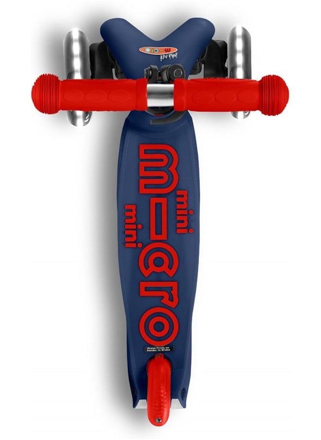 Micro Mini Deluxe Scooter with LED Wheels - Navy Blue | Scooters | Scooter for Boys | Scooter for Kids | Kids Scooter | Outdoor Scooter| Ride on Scooter | Scooter for Girls