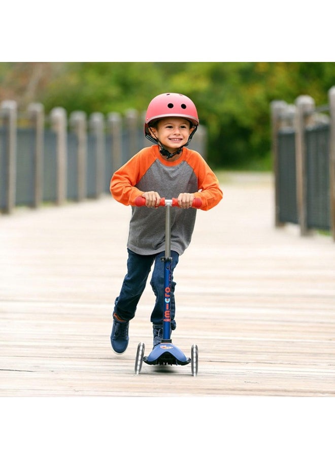 Micro Mini Deluxe Scooter with LED Wheels - Navy Blue | Scooters | Scooter for Boys | Scooter for Kids | Kids Scooter | Outdoor Scooter| Ride on Scooter | Scooter for Girls