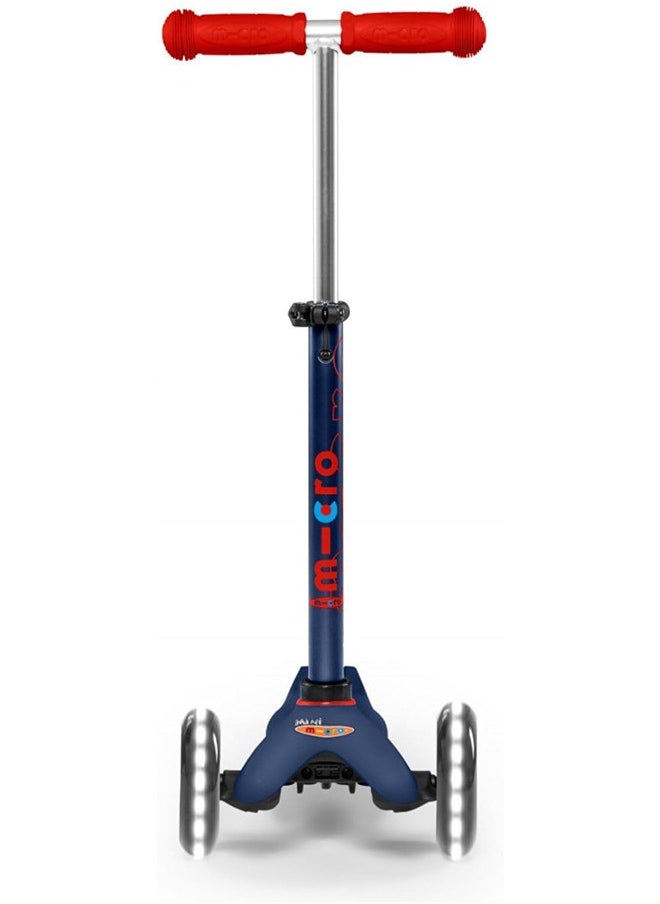 Micro Mini Deluxe Scooter with LED Wheels - Navy Blue | Scooters | Scooter for Boys | Scooter for Kids | Kids Scooter | Outdoor Scooter| Ride on Scooter | Scooter for Girls
